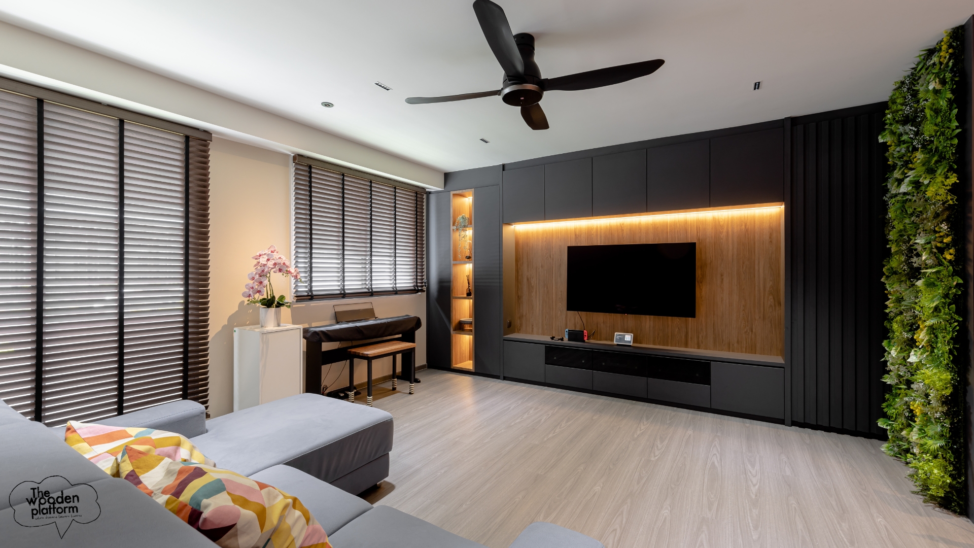 310B Punggol Walk Living Room by The Wooden Platform